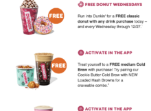 Dunkin’ Rewards Offers for November